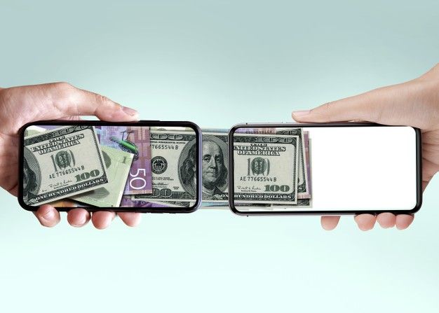 money transfer concept premium photo